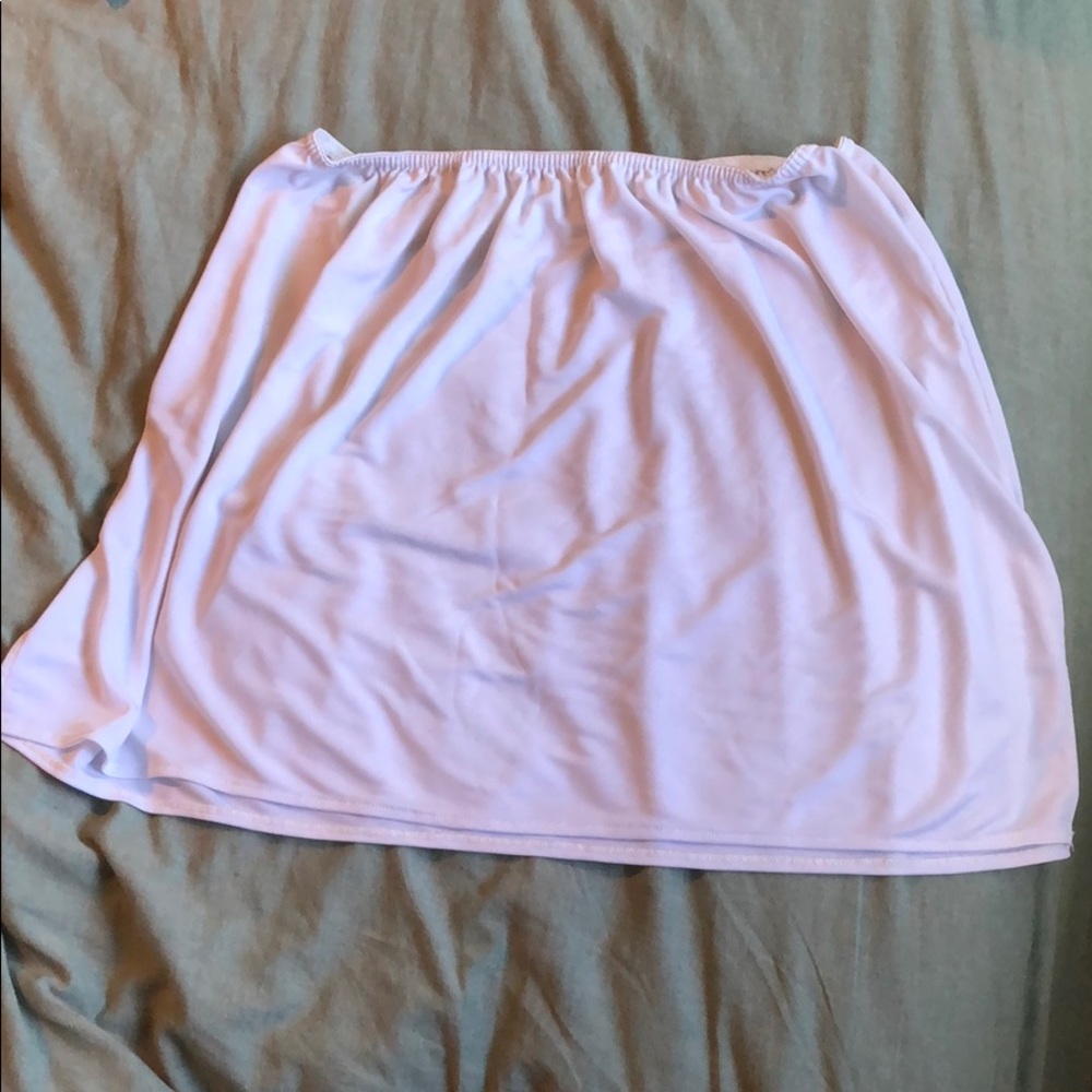 Short White Slip